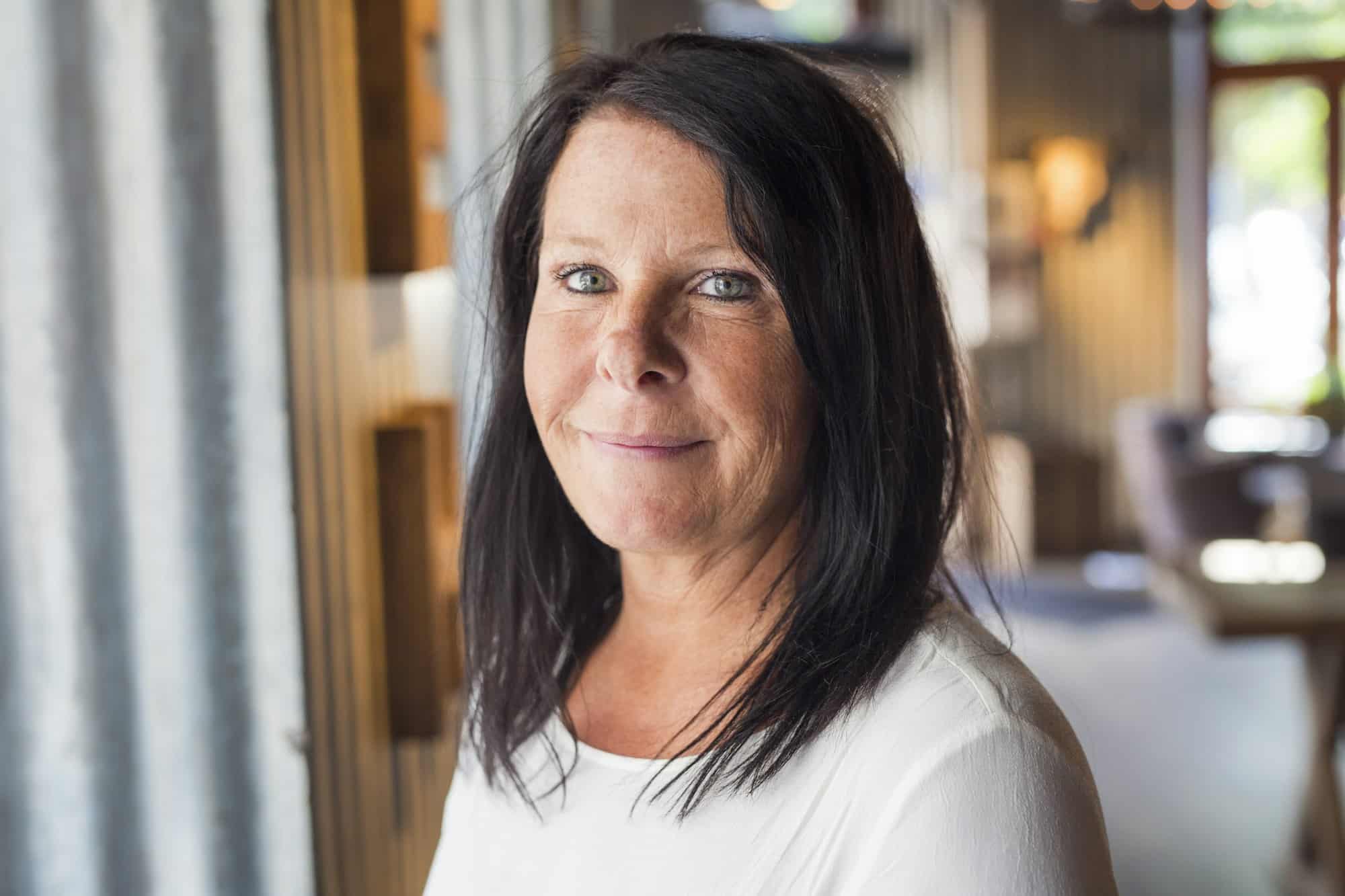 Portrait of senior women in restaurant